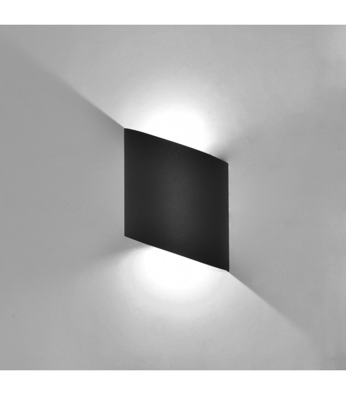 6W LED Sieninis šviestuvas SOCHI Black IP54 6530