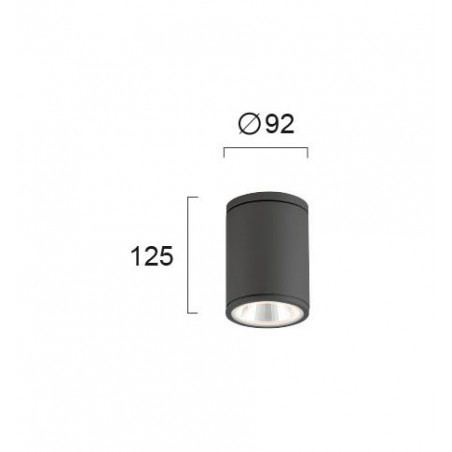 5W LED Lubinis šviestuvas MAROCO Dark gray IP54 4199102